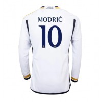 Moški Nogometni dresi Real Madrid Luka Modric #10 Domači 2023-24 Dolgi Rokav